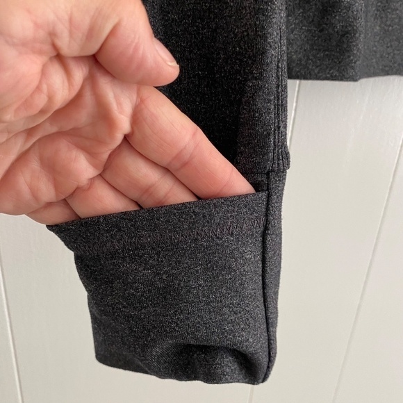 Ladies Prana athletic jacket dark grey with pink trim, thumb holes size M - Picture 4 of 14